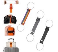 Multi Use Strong Adjustable Luggage Connector Straps,Flexible Luggage Strap,Elastic Fastening Wear-Resistant Elastic Belt for Luggages,Secure Stacking & Hands-Free Travel (3D)