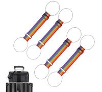 Multi Use Strong Adjustable Luggage Connector Straps, Luggage Connector Straps for Suitcases, Adjustables Buckle (Rainbow Colors)