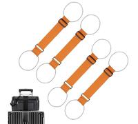 Multi Use Strong Adjustable Luggage Connector Straps, Luggage Connector Straps for Suitcases, Adjustables Buckle (Orange)