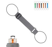 Multi Use Strong Adjustable Luggage Connector Straps, Luggage Connector Straps for Suitcases, Elastic Rope, Lightens Load (Grey)