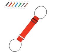 Multi Use Strong Adjustable Luggage Connector Straps, Rainbow Travel Straps, Elastic Rope, Adjustable Buckle, Waterproof and Wear-Resistant, Packing Tips for Travel (Red)