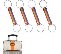 Multi Use Strong Adjustable Luggage Connector Straps - Securely Stack Two Suitcases for Easy Travel, Durable & Waterproof (Multicolor,4pcs)