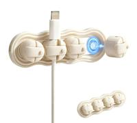 Multi Uses: Featuring A Universal Elastic Cable Slot And Stretchable Rubber Grip, This Magnetic Cable Clips Cord Organizer Achieves A Secure Fit For All Cables, Working As A Multicord Organizer Clip T