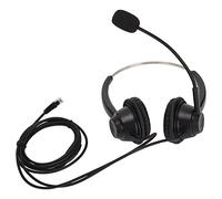 Multi-Wits H360D - Casque téléphonique binaural RJ, Casque d’Affaires à réduction de Bruit avec connecteur RJ9, écouteurs Double Face pour centres d’appels, pour téléphones Fixes et DECT, ULT