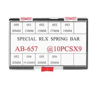 Multi-Wits Watch Wrist Strap Spring Bars Link Pins, Spring Bar Repair Kit, 90pcs 9 Sizes Steel and Copper Watch Strap Spring Bars with Plastic Storage Box for Watchmakers and DIY Enthusiasts