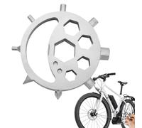 Multi Wrench - 15 In 1 Snowflake Outdoor Maintenance Tool | Creative Sun Moon Star Multifunctional Wrench, 15 In 1 Snowflake Multi Tool For Outdoor Maintenance And Repair