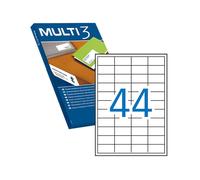 Multi3 Etiquette d'expédition adhésive pour adresse, timbres - 100 feuilles