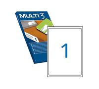 Multi3 Etiquette d'expédition adhésive pour adresse, timbres - 100 feuilles