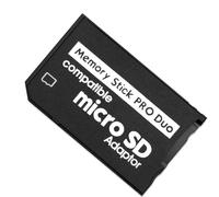 MultiAccesorios Adaptateur Micro SD vers Memory Stick Pro Duo (jusqu'à 64 Go) | Compatible avec PSP 1000/2000/3000, appareils photo Sony, Handycam et téléphones
