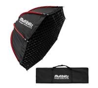 Multiblitz Boîte à lumière octogonale SF-90 Bowens avec Grille et diffuseurs, modificateur de lumière pour Flash de Studio et éclairage LED continu, diffuseur pour Photographie de Portrait