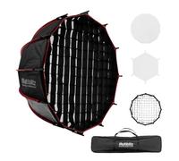 Multiblitz Deep Rota Softbox SF-65 Bowens avec Grille et diffuseurs, modificateur de lumière pour Flash de Studio et éclairage LED continu, diffuseur pour Photographie de Portrait et éclairage vidéo