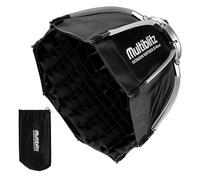 Multiblitz Octagon Softbox Ø 40 cm avec Mini Adaptateur Bowens, Grille alvéolaire et diffuseur Inclus