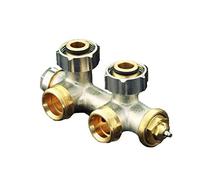 Oventrop Raccord de raccordement Multiblock T 1184014 3/4 "ÜMx3 / 4" AG, d'angle, raccord à deux tuyaux