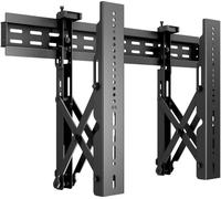 Support mural pour écran plat Multibrackets M Public Video Wall Mount Push - Kit de montage (fixation murale coulissante) - pour écran plat - noir et ardoise - Taille d'écran : 37"-70" -