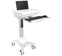 Multibrackets 0766 Chariot et support multimédia Argenté, blanc Chariot multimédia pour ordinateur portable