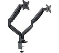 Multibrackets M Deskmount Spring Dual - Kit de montage (support de montage pour bureau) - pour 2 écrans LCD - acier, aluminium de haute qualité - noir - Taille d'écran : 15"-27" Noir