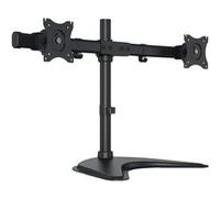 Multibrackets M Deskstand Basic Dual - Kit de montage (support de montage pour bureau) - pour 2 écrans LCD - acier, aluminium de haute qualité - noir - Taille d'écran : 15"-27" - support pour ordinate