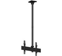Multibrackets M Pro MBC1U - Kit de montage (système de montage au plafond) - pour Écran LCD - aluminium, acier - noir - Taille d'écran : 40"-65" - montable au plafond