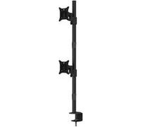 Multibrackets M VESA Deskmount Officeline Dual Vertical - Kit de montage - pour 2 écrans LCD - acier - noir - Taille d'écran : 15"-30" - montrable sur bureau