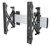 Multibrackets M Wallmount Pro MBW1U - Kit de montage (2 plaques murales, Rail de montage, 2 bras ajustables) - pour Écran LCD - aluminium, acier - argent - Taille d'écran : 40"-65" - montable sur mur
