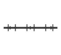 Multibrackets M Wallmount Pro MBW3U - Kit de montage (2 plaques murales, rails muraux, 3 adaptateurs VESA) - pour 3 écrans LCD - aluminium, acier - noir - Taille d'écran : 40"-65" - montable sur mur N
