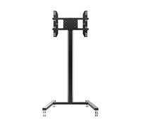 Multibrackets Stand-180 Noir avec roulettes | Support TV sur Pied 24″-65″ | Réglable en Hauteur Jusqu’à 180 cm | VESA 75x75-700x400 | Vertical ou Horizontal | Option Double Écran