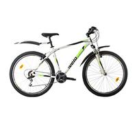 Multibrand Velotec Pro Vélo VTT 27,5 Pouces en Aluminium, 21 Vitesses, Frein V-Brake, Unisexe, Convient pour 170-185 cm (Blanc avec Vert et Noir)