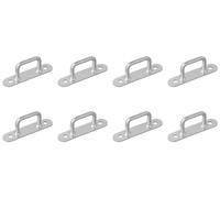MULTIBROS 8X Pontets Rectangulaires 36 mm - Oeillets d'Arrimage Acier