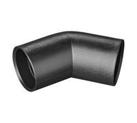 MULTIBROS Coude Évacuation 45° Ø28 mm - Raccord PE Enfichable | Sans colle ni soudure - étanche -40°C à +80°C - camping-car, caravane, bateau