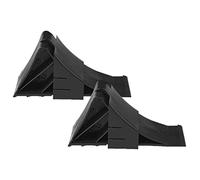 MULTIBROS Lot de 2 cales de roue avec support | Cales de roue robustes en plastique pour voiture, remorque, caravane et camping-car | Cale de frein, cales de roue, sabot - Charge maximale par l'essieu