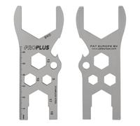 MULTIBROS Lot de 2 clés à bouteille de gaz multifonction en acier inoxydable - Régulateur de gaz universel pour bouteilles de gaz de 5 kg et 11 kg - Accessoires de camping pour camping-car, barbecue