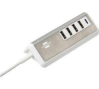 Multichargeur Usb Avec 1,5M 4Xusb Typ A + 1X Typ C