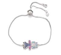 multicolor cubic zirconia snepd knot girl charme cadeau bijoux joelry charme de mode femme fille
