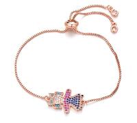 multicolor cubic zirconia snepd knot girl charme cadeau maison bijoux mode charme femme fille fille