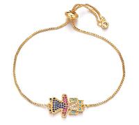 multicolor cubic zirconia snepd knot girl charme cadeau maison bijoux mode charme femme fille fille
