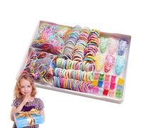 Multicolor Hair Ties - Cute Hair Accessories Set | Little Girls Hairs