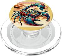 Multicolor Scorpion in The Desert PopSockets PopGrip pour MagSafe