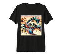 Multicolor Scorpion in The Desert T-Shirt Haut de Gamme
