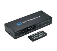 (Multicolor, US Plug) Commutateur multiviewer HDMI 4K 9x1 avec télécommande