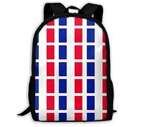 Multicolore Cartable Scolaire Drapeaux De La France Sac À Dos d'affaires Casual Sac À Dos D'École pour Trekking, Loisir, Gym, 42X32X14Cm