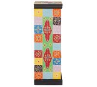 Multicolore Commode salon/BUFEET - JILL'S - Avec rangement - Multicolore 30 x 30 x 90 cm - Bois de manguier massif LV775