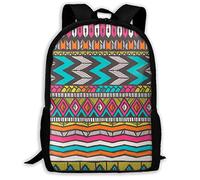 Multicolore Daypack Modèle D'Éthique Tribale Sacs De Voyage Imperméable Sac À Dos D'École pour Scolaires, Gym, Voyage, 42X32X14Cm