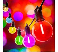 Multicolore Guirlande Lumineuse Exterieure 8M G40 Led Ip65 Étanche Guirlande Lumineuse en Sur Secteur 12 Incassable Guinguette Prise