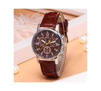 (Multicolore) Montre à bracelet décontractée à la mode pour hommes et à trois yeux, six points, mode
