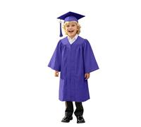 multicolore pour garçons et filles, robe de spectacle sur scène pour enfants de la maternelle, remise de diplôme, baccalauréat, avec chapeau (Purple, 27/M) #71