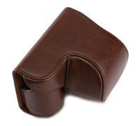Multicolore PU Leather Camera Bag Cover Pouch For Sony A5000 A5100 NEX 3N BROWN