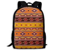 Multicolore Sac À Dos d'affaires Motif Éthique Vintage Sac À Dos Scolaire Utilisation Quotidienne Daypack pour Trekking, Usage Quotidien, Gym, 42X32X14Cm