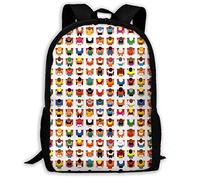 Multicolore Sac À Dos D'École avec des Spectateurs dans Les Rangs Sacs De Voyage Grande Capacité Sac À Dos d'affaires pour Scolaires, Gym, Loisir, 42X32X14Cm