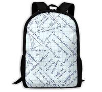 Multicolore Sac À Dos Scolaire Équation Mathématique Daypack Imprimé Cartable Scolaire pour Gym, Voyage, Usage Quotidien, 42X32X14Cm