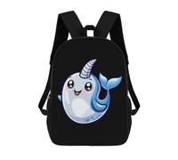 Multicolore Sacs À Dos Licornes De Mer Sacs D'École Loisir Casual Cartable Scolaire pour Randonnée, Voyage, Trekking, 42X32X14Cm